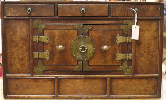 A Korean elm and pine table cabinet, Width 81cm, Height 49cm, Depth 37cm